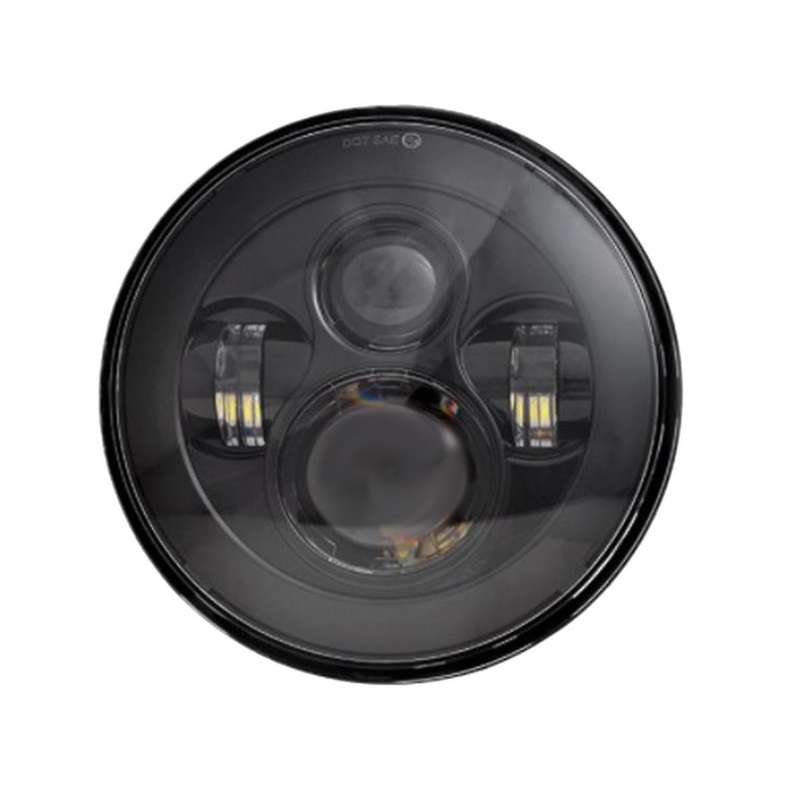 Black Background 7-inch Led Headlights Round Headlights Automotive Supplies Led Headlights For