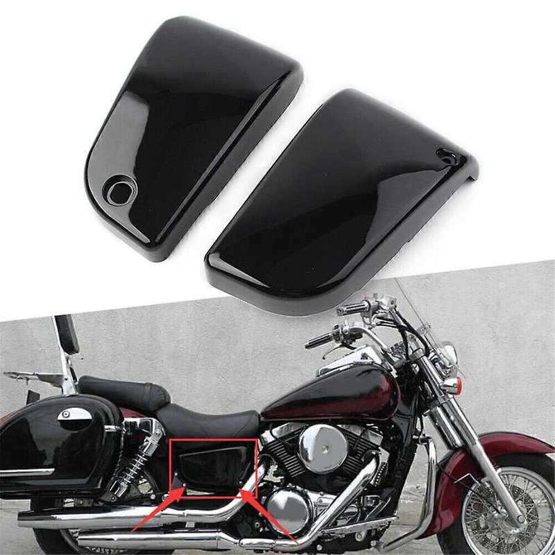 Black Battery Side Covers Protection for Vn 1500 Classic