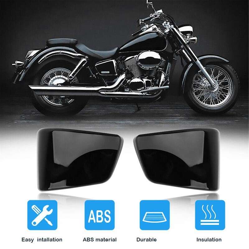 Black Battery Side Fairing Covers Fit for 1997-2003 Shadow Vt750 Vt400