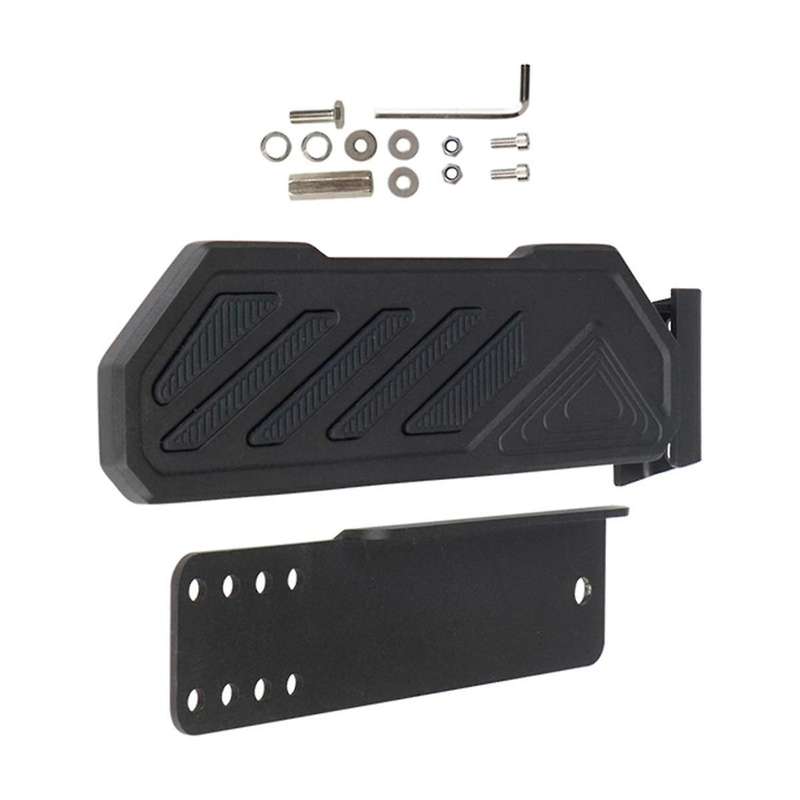 Black Car Brake Pedal Left Side Footrest Kick Panel for JT Anti-Slip for Wrangler JL JLU 4XE 2018-20