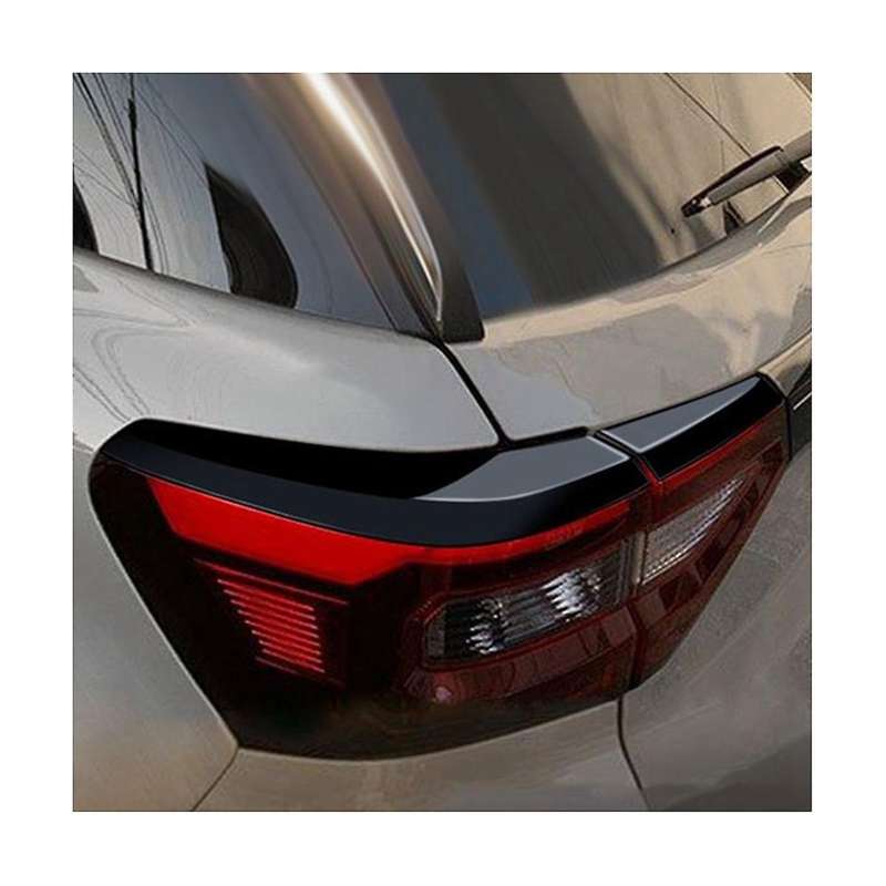 Black Car Body Rear Tail Light Frame Stick Taillight Cover Trim Eyebrow for Raize 200