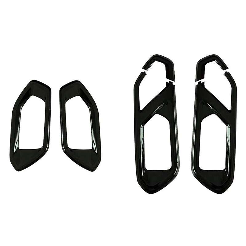 Black Car Door Inner Handle Decorative Cover Inner Door Bowl Trim Frame for RAIZE 2021