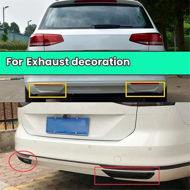 Black Car Four-Outlet Tail Throat Frame Exhaust Pipe Frame for B 2016-2020