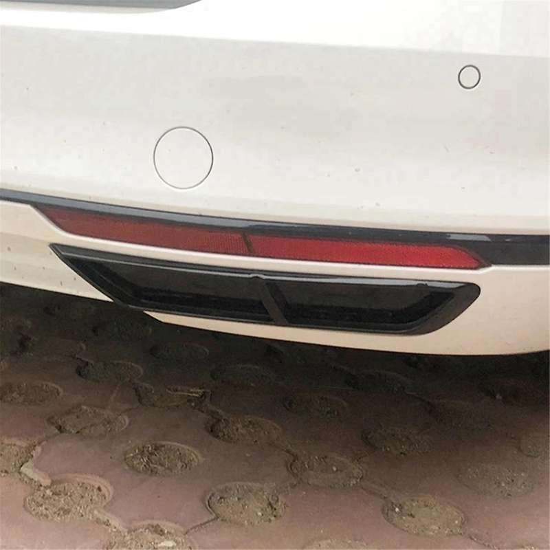 Black Car Four-Outlet Tail Throat Frame Exhaust Pipe Frame for B 2016-2020