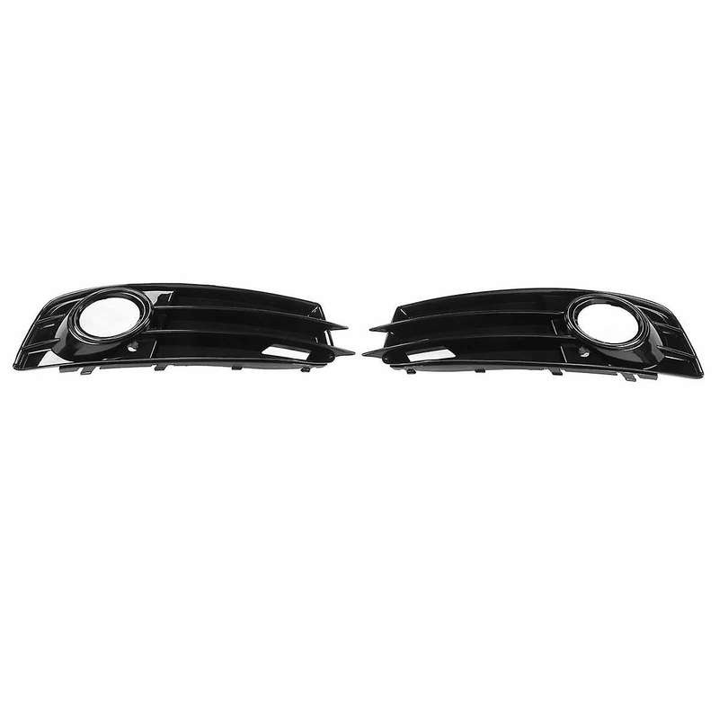 Black Car Front Bumper Fog Light Mesh Grille for A3 8p 2009-2012 Fog Lamp Grille Covers 8p0807681 8p