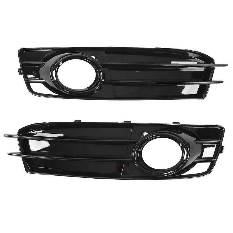 Black Car Front Bumper Fog Light Mesh Grille for A3 8p 2009-2012 Fog Lamp Grille Covers 8p0807681 8p