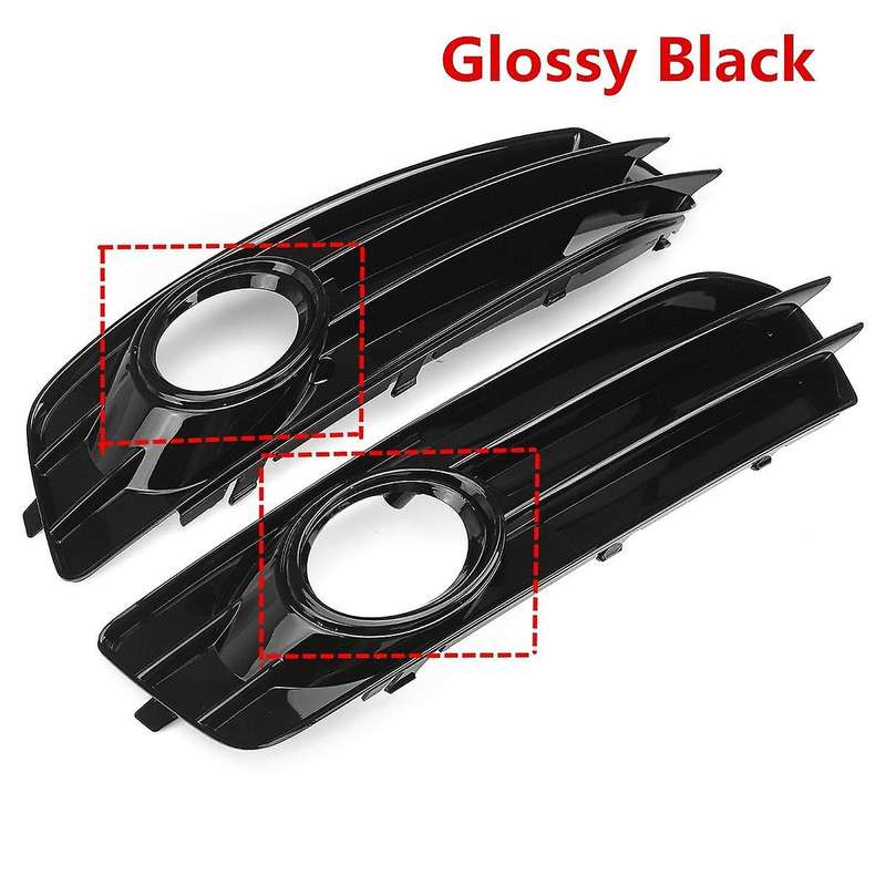 Black Car Front Bumper Fog Light Mesh Grille for A3 8p 2009-2012 Fog Lamp Grille Covers 8p0807681 8p
