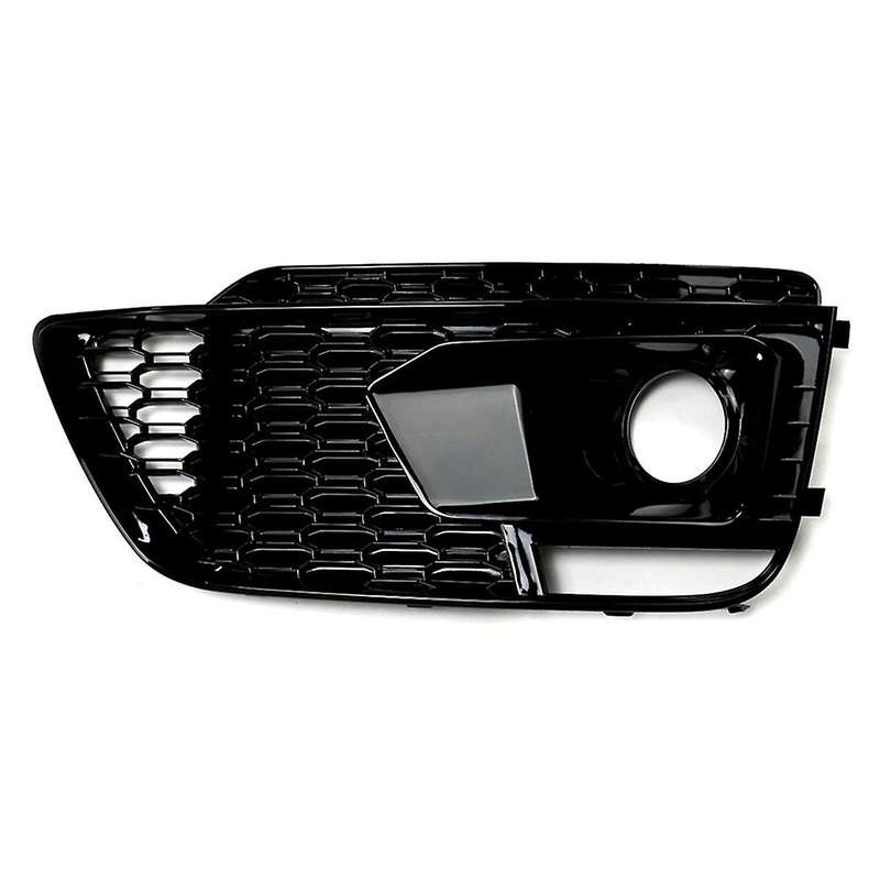Black Car Front Bumper Grille Fog Lamp Light Cover Grille for Q5L 2018-2020 RSQ5 Style Grill