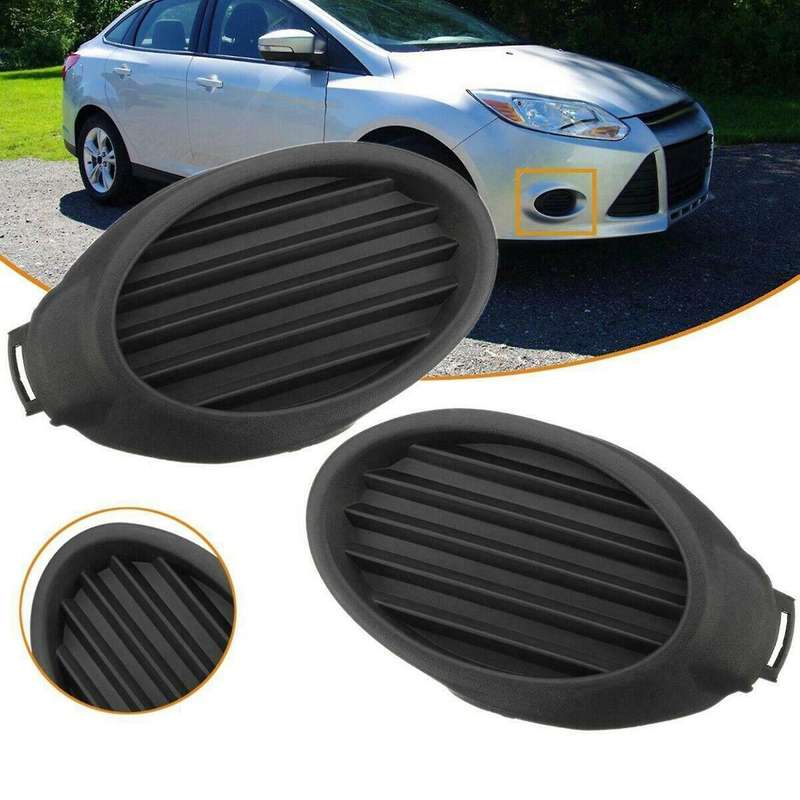 Black Car Front Bumper Fog Light Lamp Cover Grille Bezel CP9Z17B814A CP9Z17B814B Fit for Focus 2012