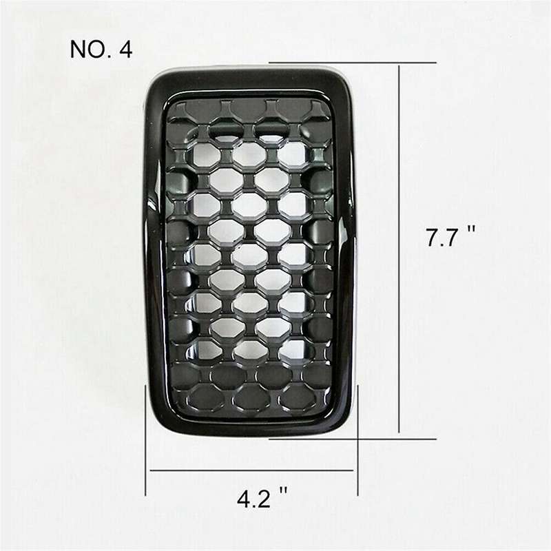 Black Car Front Insert Mesh Grille Decoration Cover Front Radiator Inlet Grill Trim for 2019 2020 2