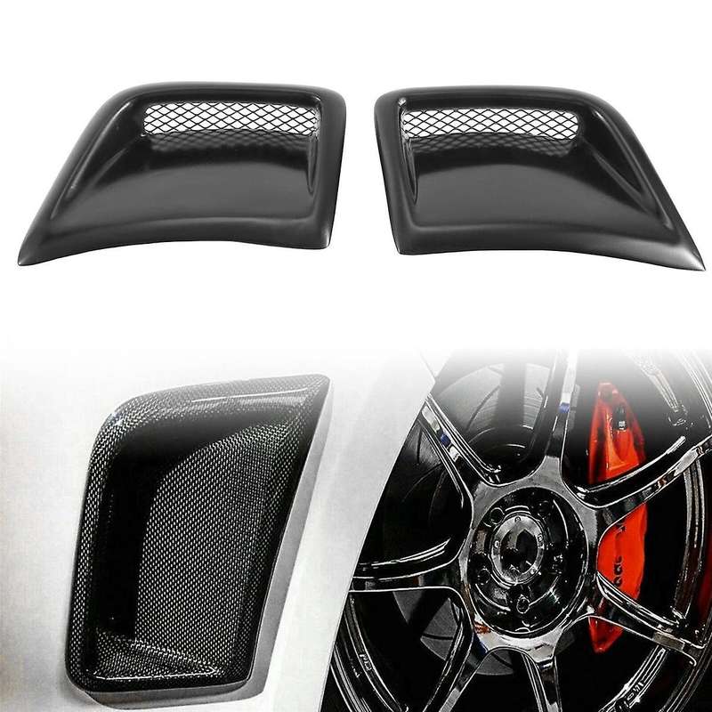 Black Car Front Side Outlet Trim Hood Flow Duct Cover for Wagon 10Th Hatchback 2008-2014
