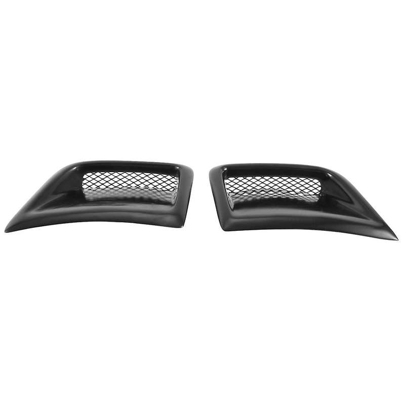 Black Car Front Side Outlet Trim Hood Flow Duct Cover for Wagon 10Th Hatchback 2008-2014