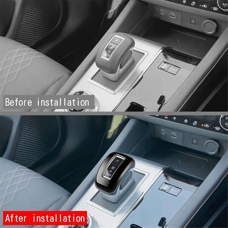 Black Car Gear Head Knob Cover Trim Handball Trim for 2022-2024