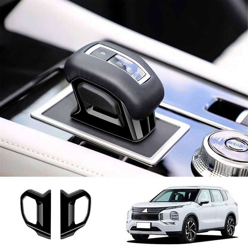 Black Car Gear Head Knob Cover Trim Handball Trim for 2022-2024