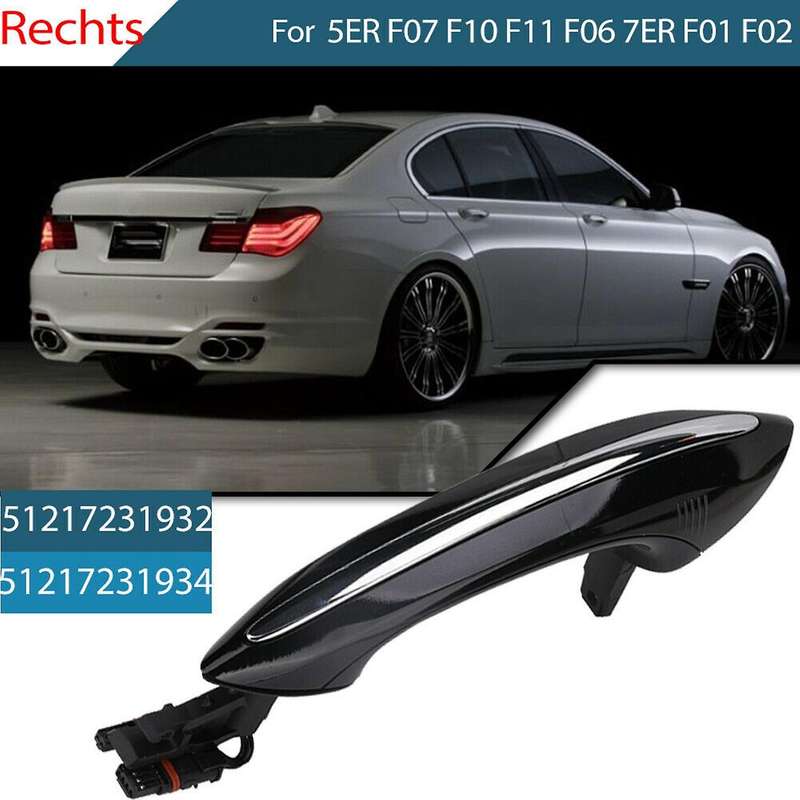 Black Car Front Right Exterior Comfort Access Door Handle for 5 7 Series F01 F02 F06 F10 520D 520I 5