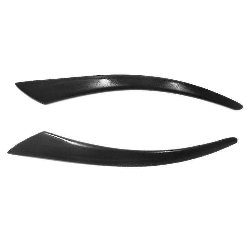 Black Car Headlight Eyebrow Cover Trim Head Light Lamp Eyebrows Decoration for S40 V50 2004-2012