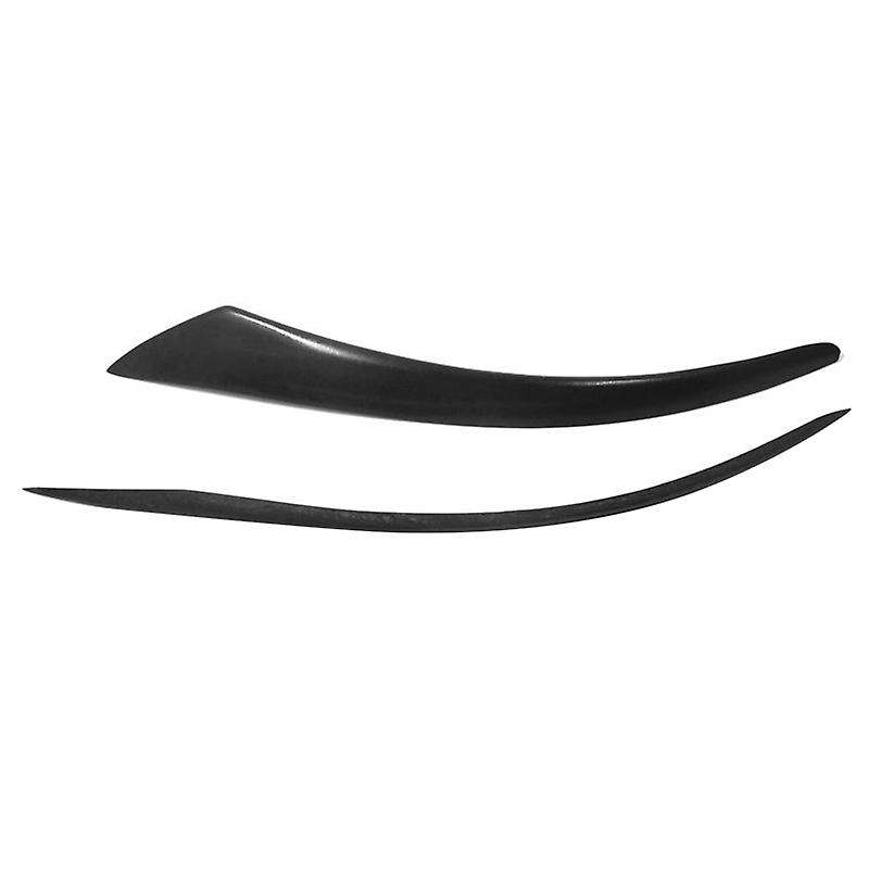 Black Car Headlight Eyebrow Cover Trim Head Light Lamp Eyebrows Decoration for S40 V50 2004-2012