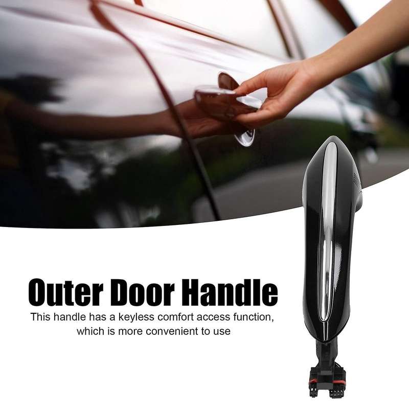 Black Car Front Left Exterior Comfort Access Door Handle for 5 7 Series F01 F02 F06 F10 520D 520I 52