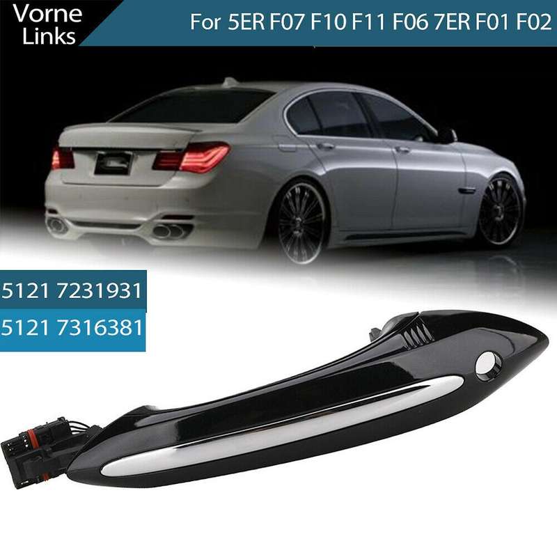 Black Car Front Left Exterior Comfort Access Door Handle for 5 7 Series F01 F02 F06 F10 520D 520I 52