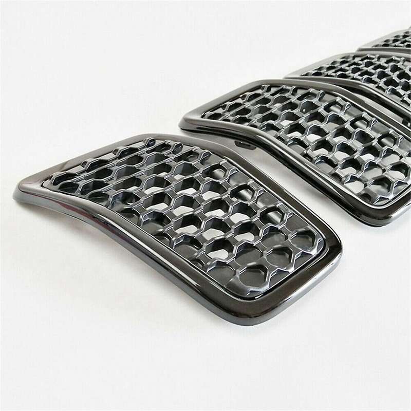 Black Car Front Insert Mesh Grille Decoration Cover Front Radiator Inlet Grill Trim for 2019 2020 20