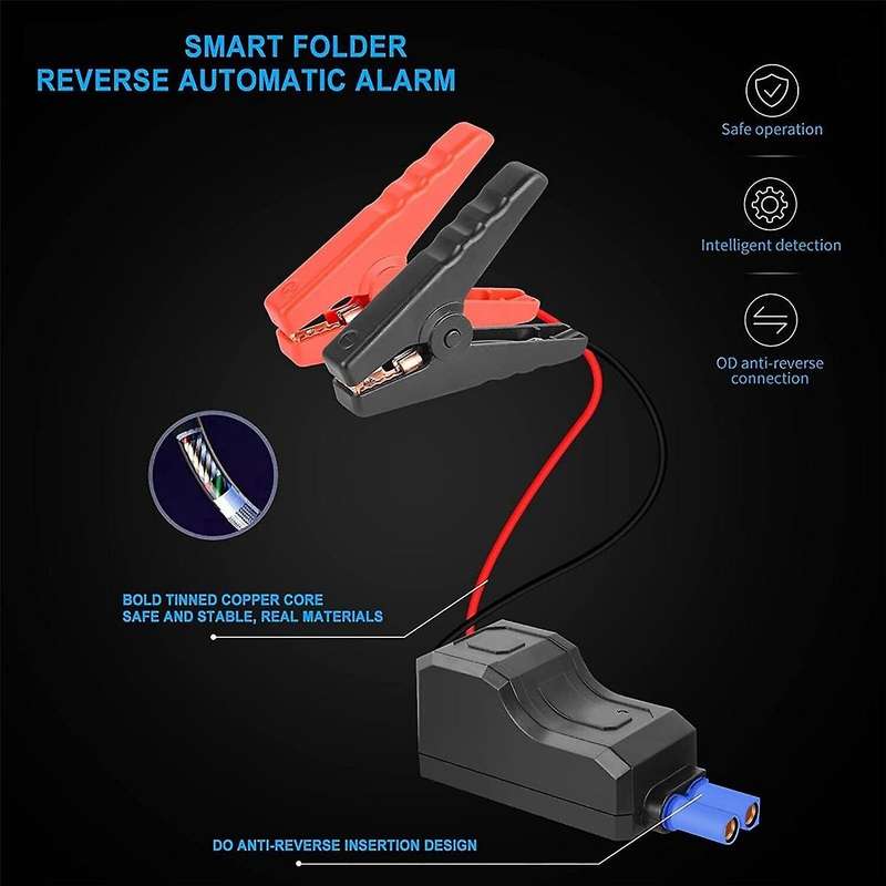 Black Car Jump Booster Battery Charger Equipment Car Power Bank Car Emergency Power Car Emergency P