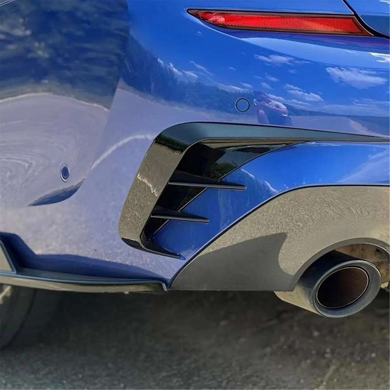 Black Car Rear Bumper Splitter Canard Spoiler for 3 Series G20 G28 318i 320i 330i 2019-2022