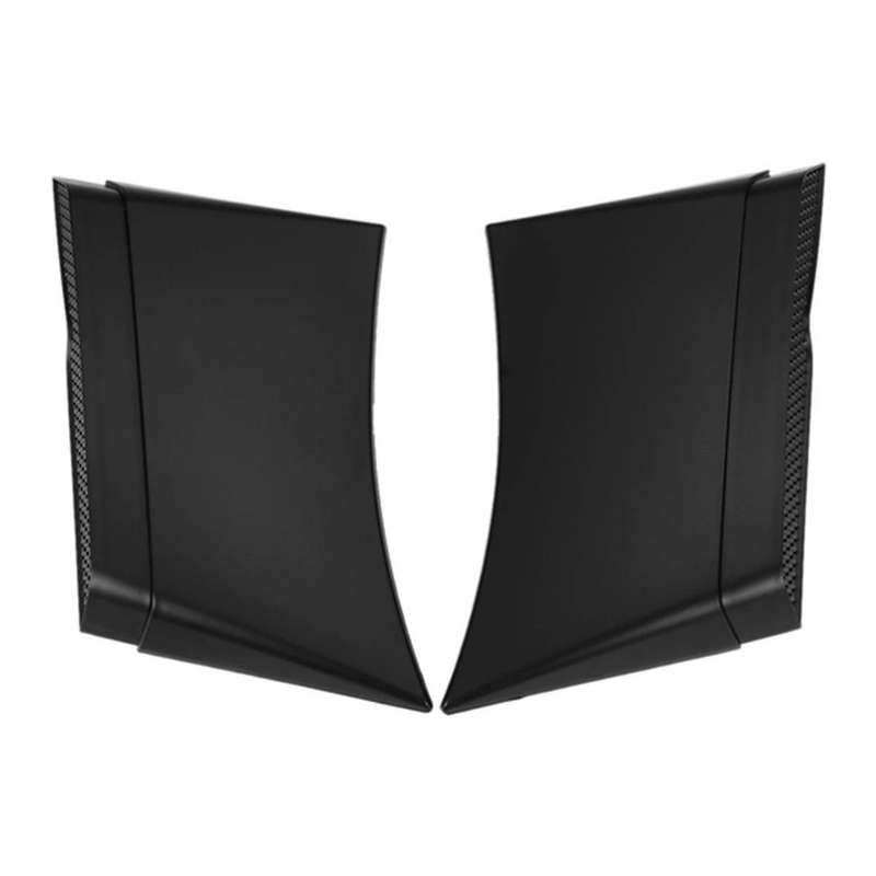 Black Car Rear Side Scoop Air Vents Intake Outlet Cover Trim for 2016-2020