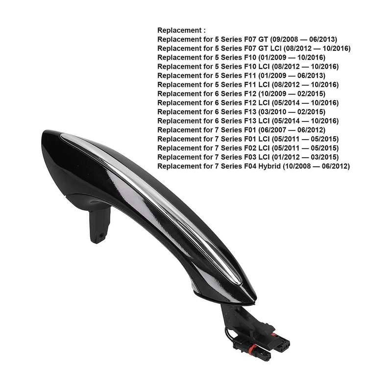Black Car Rear Left Exterior Comfort Access Door Handle for 5 7 Series F01 F02 F06 F10 520D 520I 525