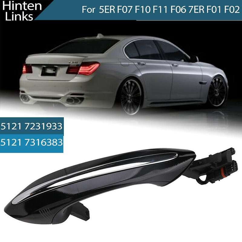 Black Car Rear Left Exterior Comfort Access Door Handle for 5 7 Series F01 F02 F06 F10 520D 520I 525