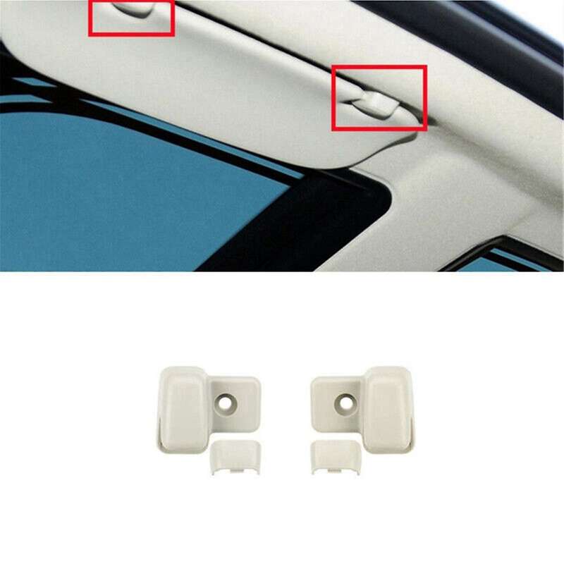 Black Car Sun Visor Vanity Mirror Cover Makeup Sun Visor Hook Clip Bracket for Mini R55 R56 R60 2007