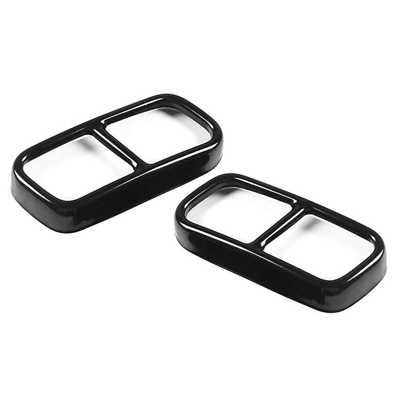 Black Car Tail Muffler Exhaust Pipe Output Cover Decor Trim for F01 7 Series 730i 740i 750i 760i 20