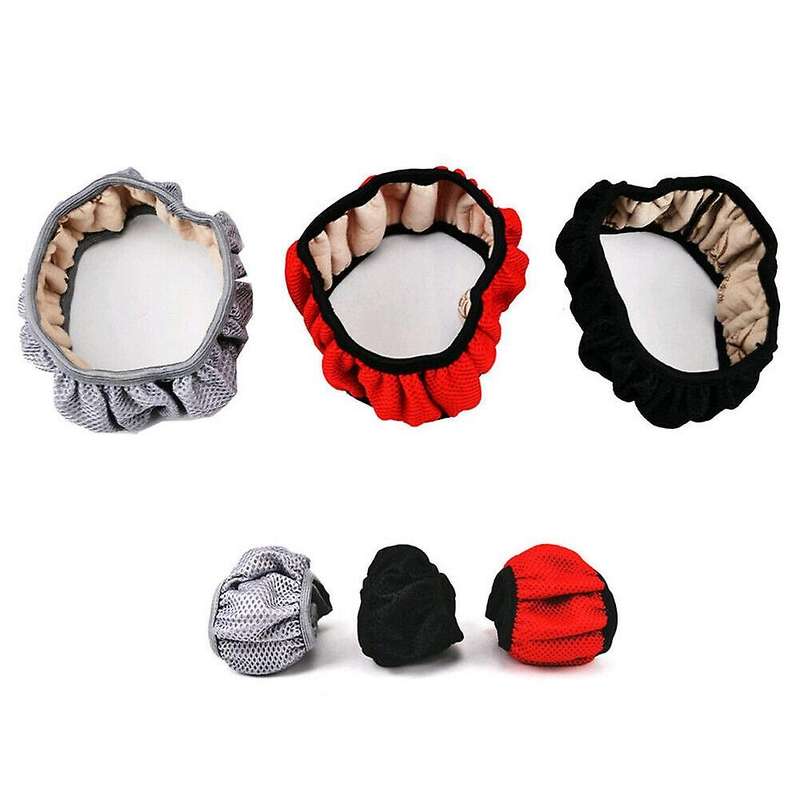 Black Car Steering Wheel Cover, Dust-Proof and Wear-Resistant, 15 Inches in Diameter, Suitable for V