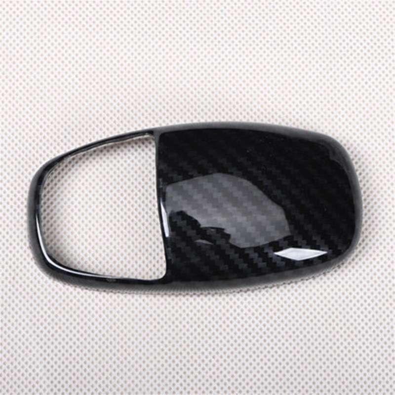 Black Carbon Fiber ABS Car Gear Shift Knob Cover Trim for Charger 2015-2020 Shift Handball Cover