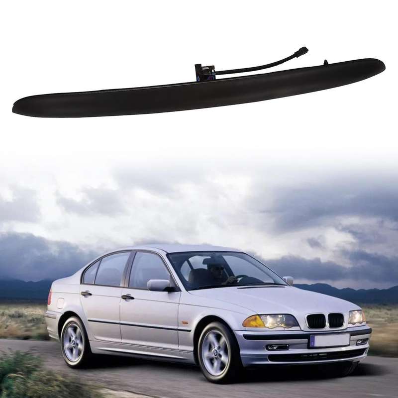Black Car Trunk Lid Grip with Key Button Compatible-BMW E46 325I 323I