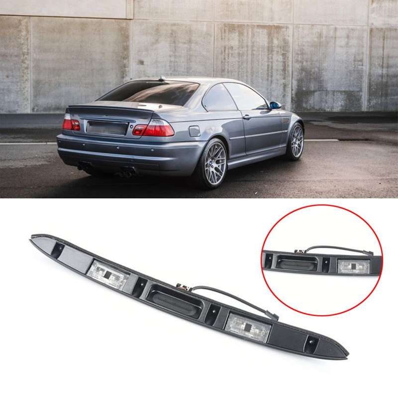 Black Car Trunk Lid Grip with Key Button Compatible-BMW E46 325I 323I