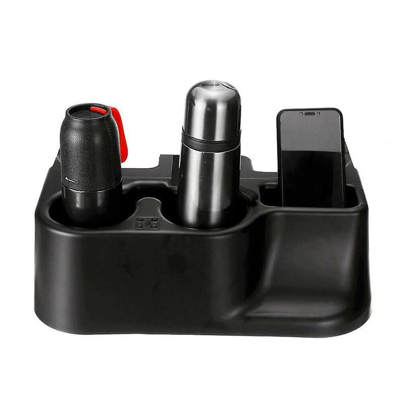 Black Central Control Water Cup Holder Storage Box Attachment SS281AZAA for Ram 1500 2500 3500 2003-