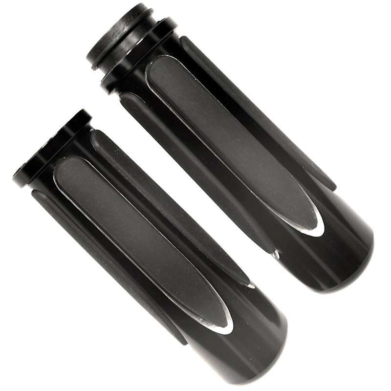 Black Comfort Hand Grips for Touring 1 Inch Electronic Throttle