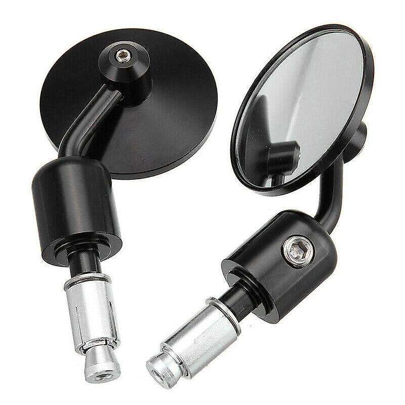 Black CNC Motorcycle Handlebar Bar End Mirrors 7/8 22mm for Motorcycle