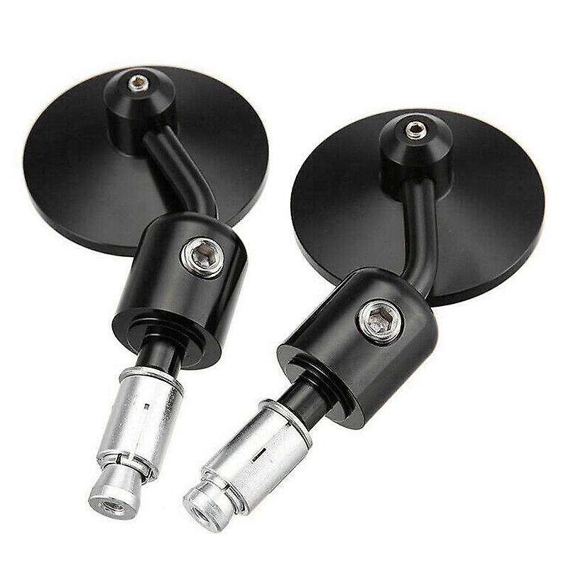 Black CNC Motorcycle Handlebar Bar End Mirrors 7/8 22mm for Motorcycle