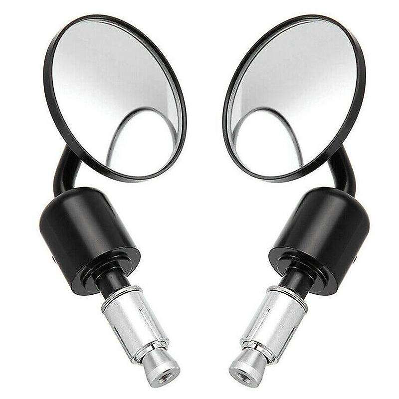 Black CNC Motorcycle Handlebar Bar End Mirrors 7/8 22mm for Motorcycle
