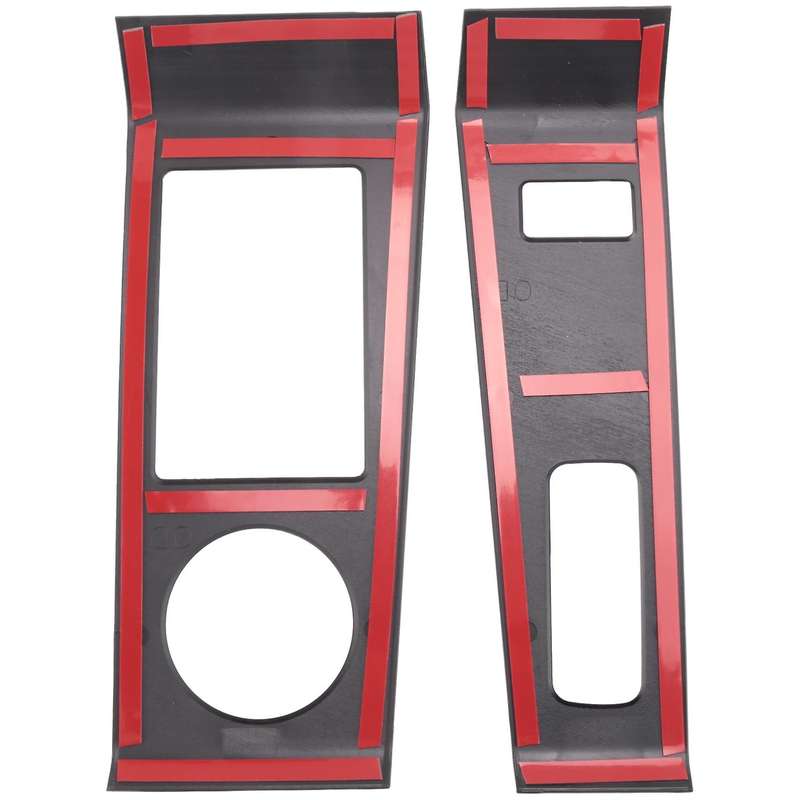 Black Console Gear Shift Panel Trim Cover Frame Decor Sticker for 2022 2023 RHD