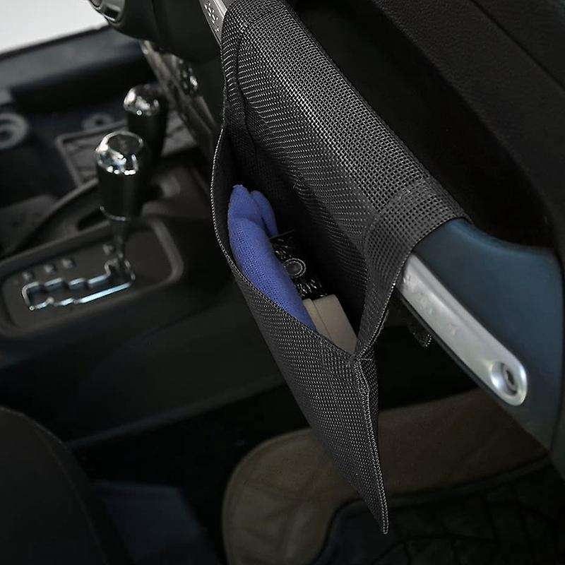 Black Co-Pilot Handle Hanging Storage Bags for 2007-2019 Wrangler JK & Unlimited, 2014-2019