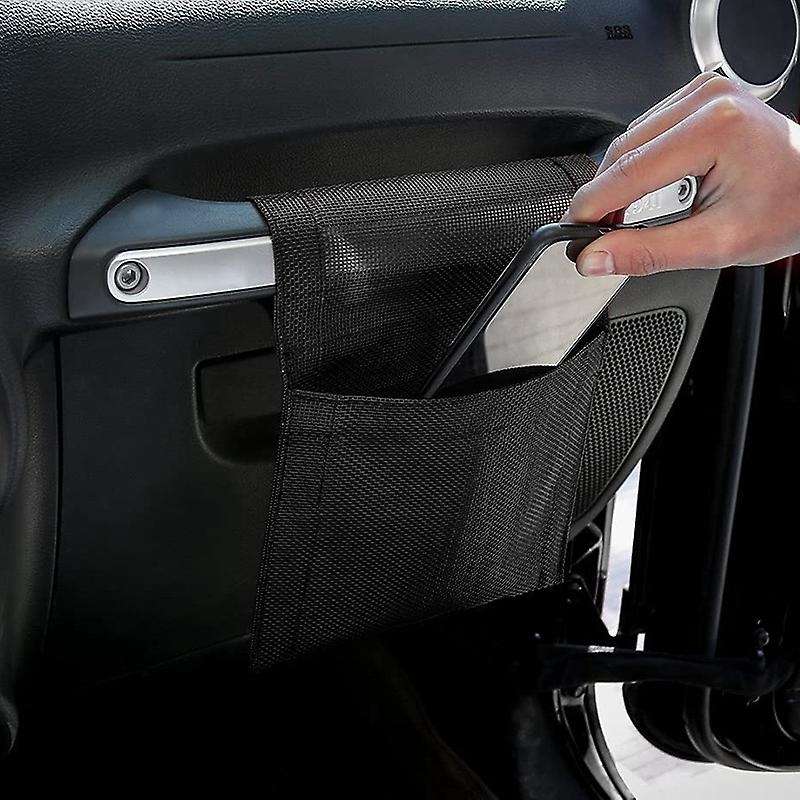 Black Co-Pilot Handle Hanging Storage Bags for 2007-2019 Wrangler JK & Unlimited, 2014-2019