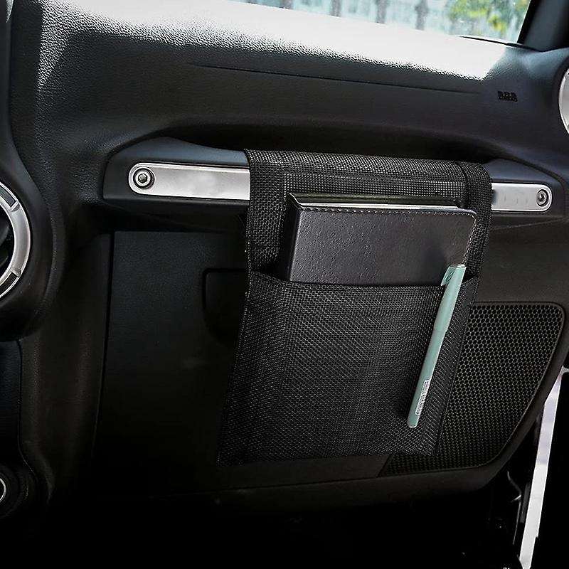 Black Co-Pilot Handle Hanging Storage Bags for 2007-2019 Wrangler JK & Unlimited, 2014-2019