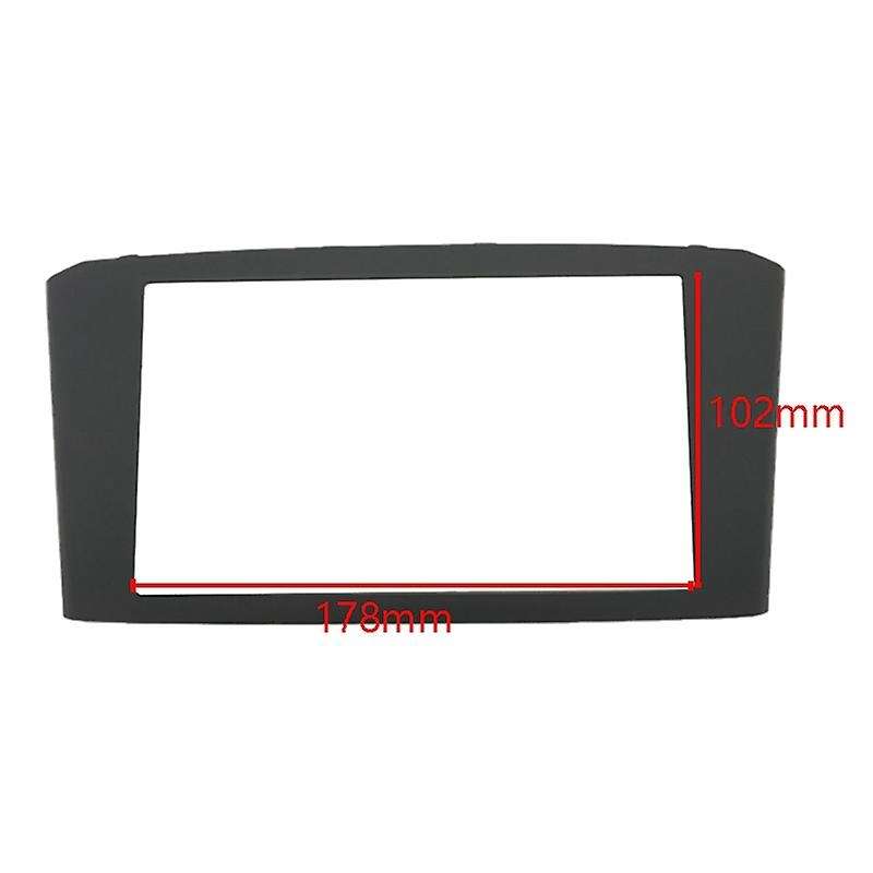 Black Double Din Car Radio Fascia for Avensis 2003-2008 DVD Stereo Player Face Plate Panel Adapter F