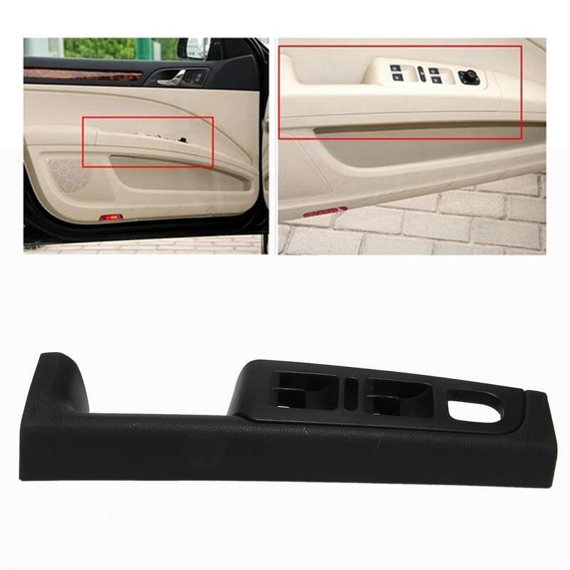 Black Door Handle Front Door Armrest Box Inner Handle Frame the Lifter Switch Box for Superb 2008-20