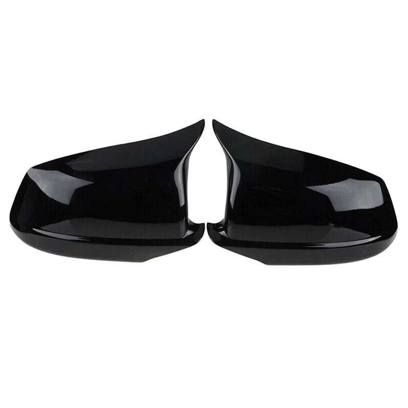 Black for 5 Series F10 F11 2010-2013 Rearview Side Mirror Cover Wing Cap Exterior Door Rear View Tr