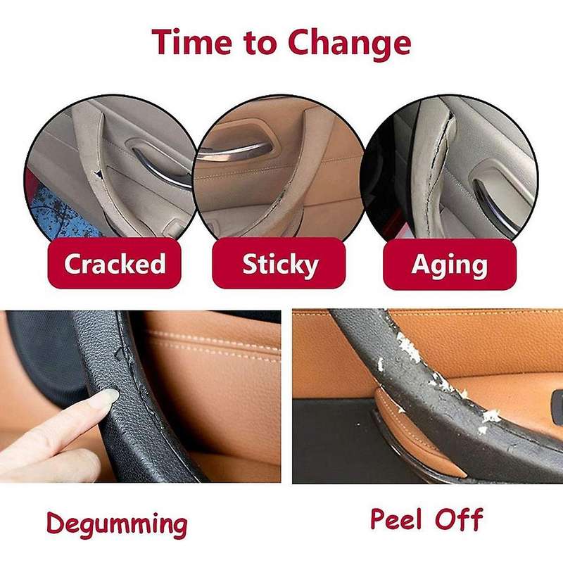 Black for - E90 E91 3-Series Sedan 2006-2012 Right Inner Door Panel Handle Outer Cover 51419150336