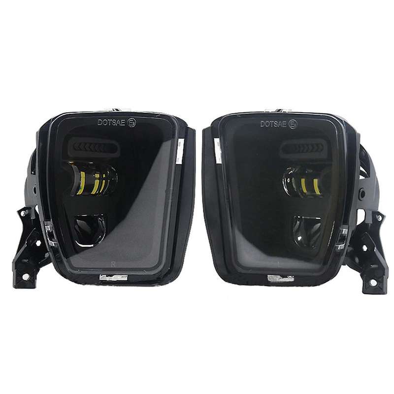 Black for Ram 1500 2013-2018 Led Fog Lights White Drl Bumper Driving Lamps Waterproof Car Accessorie