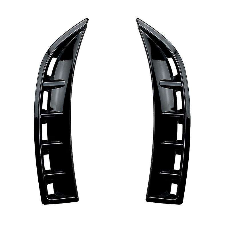 Black Front Bumper Splitter Spoiler Air Inlet Cover Trim Wind Knife Decoration for GLA C118 CLA180/2